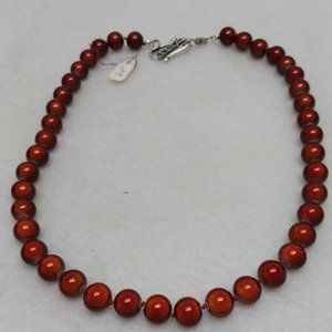 Cab Creations 20" Glass bead  hand tied Neckless